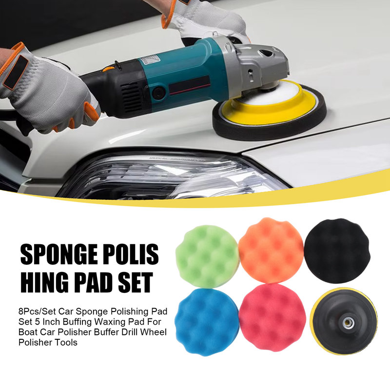 ABJA-8Pcs/Set Zestaw gąbek sam – Polish Pad Set Buffer recenzja i cena