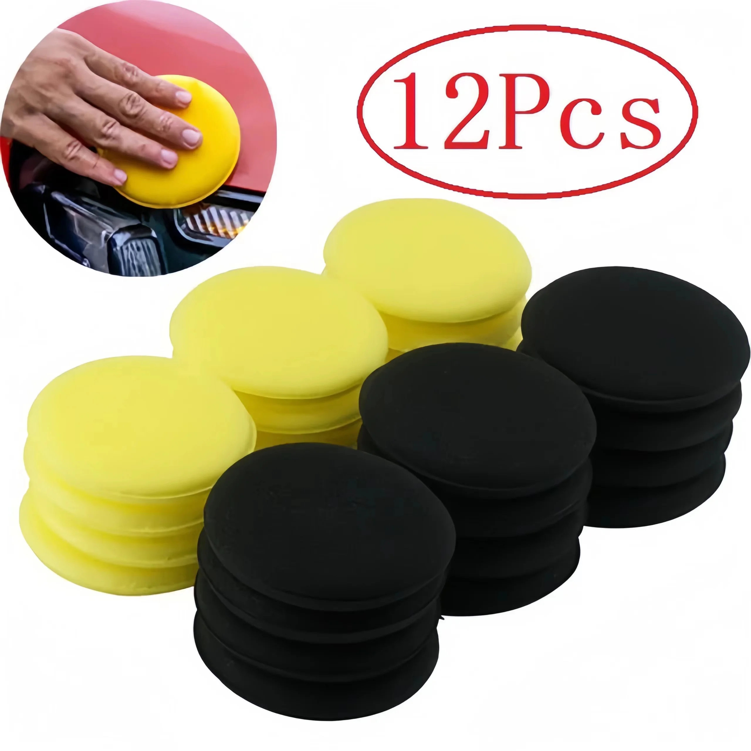 12 sztuk okrągłych gąbek piank – Wax Applicator Pad recenzja i cena